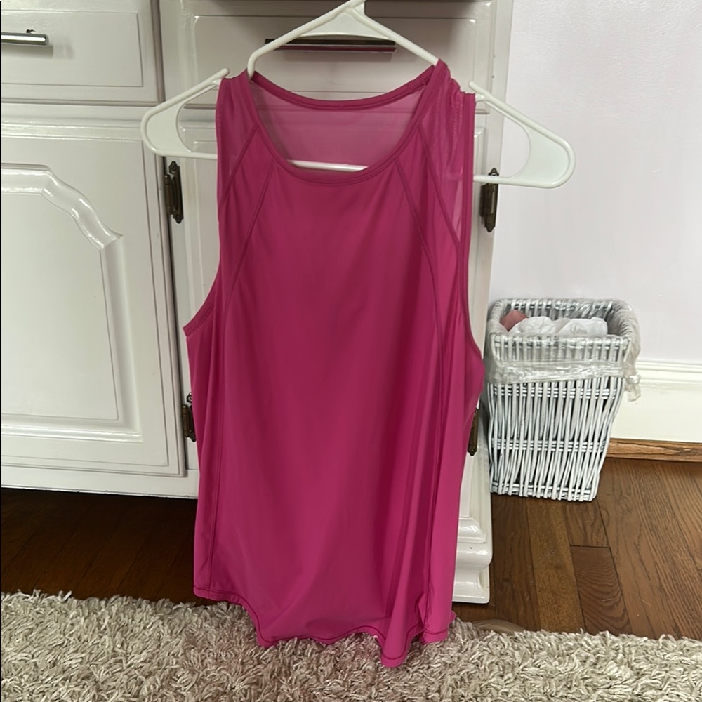 Women's Pink Sleeveless Top